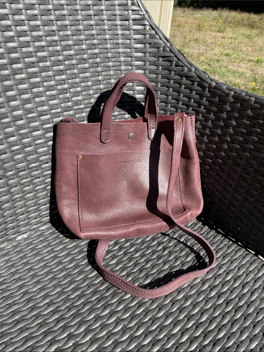 Portland Leather Crossbody Tote